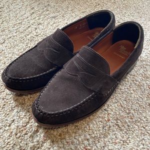 Allen Edmonds Brown Suede Cavanaugh Loafers Size 13D